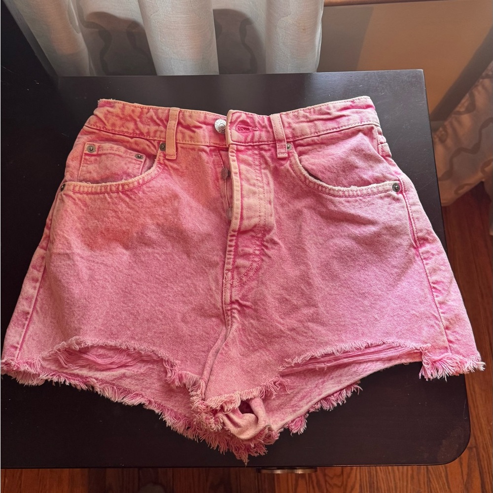 Zara Pink Jean Shorts for Women